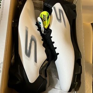 Sketchers Performance GOSOCCER Galaxy FG Cleats Wht/Blk Size 12